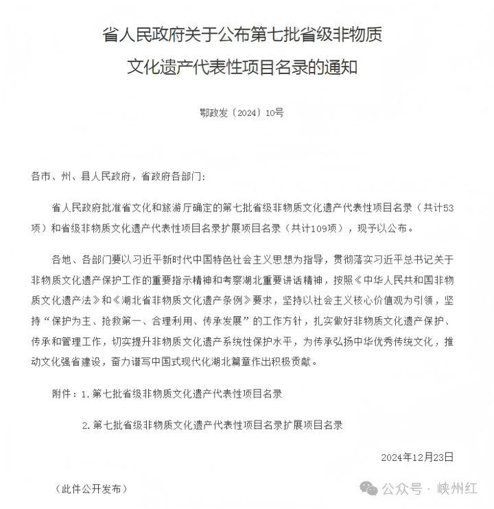  “峡州红”红茶造作技艺入选湖北省第七批省级非遗项目！